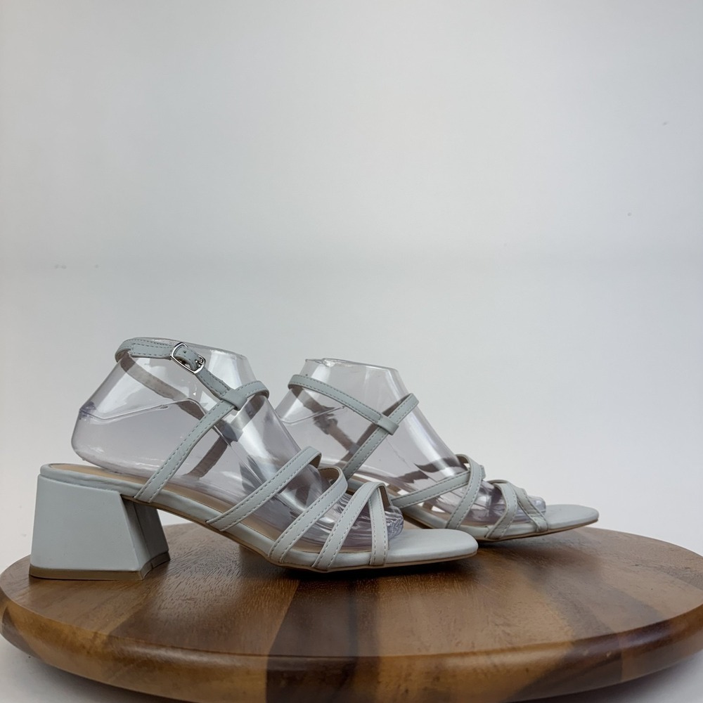 New Womens Journee Collection Kempsy Strappy Blue Heeled Sandals Size 11 M NWOB